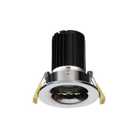 DM200779  Bruve 10 Tridonic Powered 10W 4000K 810lm 24° CRI>90 LED Engine Polished Chrome Fixed Round Recessed Downlight, Inner Glass cover, IP65